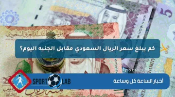 كم يبلغ سعر الريال السعودي مقابل الجنيه اليوم؟